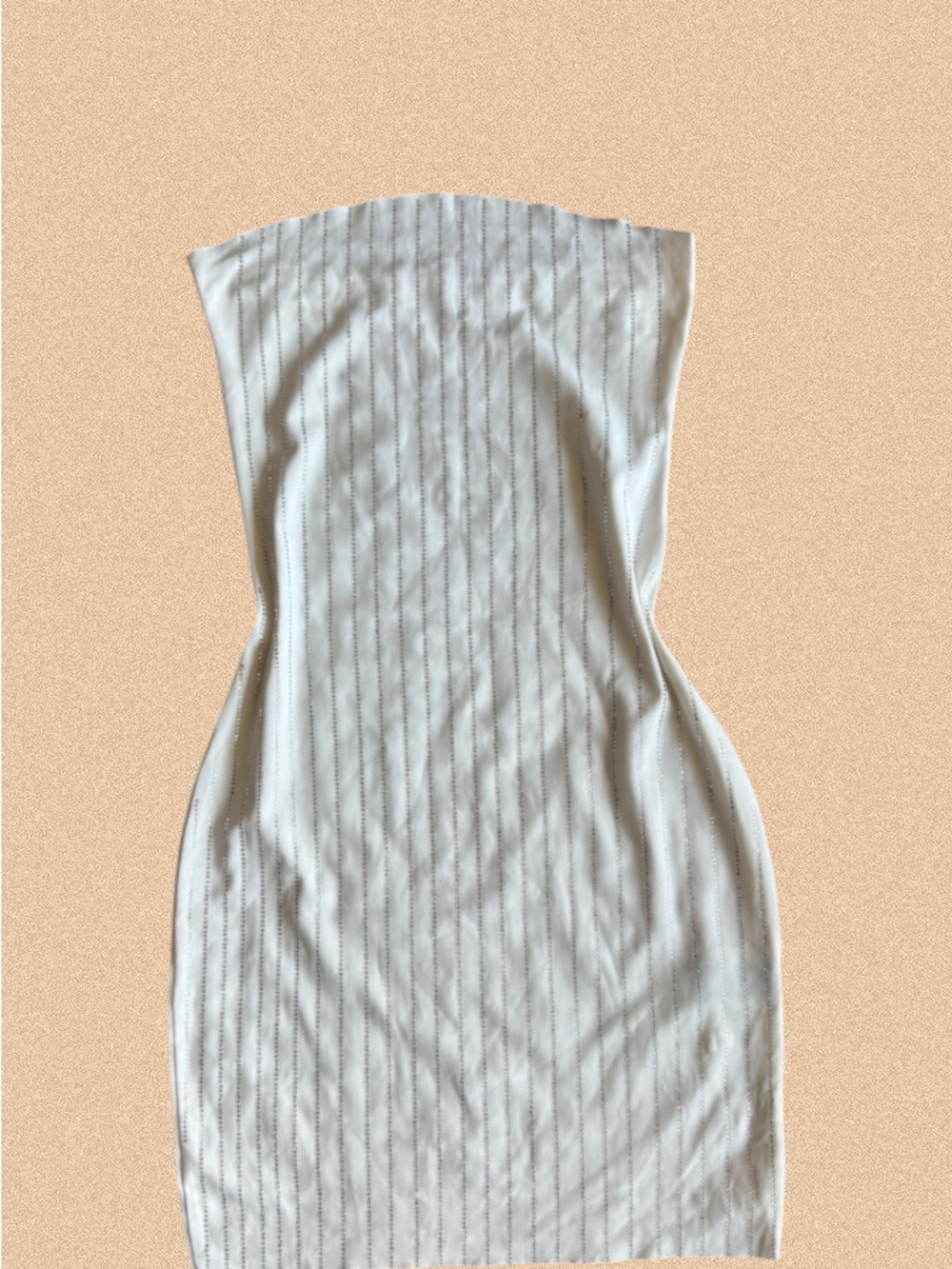 Akira White Ribbed Bodycon Dress
